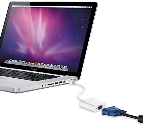 lucklystar HDMI-auf-VGA-Adapter, 1080P HDMI Männlich auf VGA Weiblich Video Konverter Kabel mit Audio-Port und Micro-USB Ladeanschluss für PC Laptop HDTV Beamer und anderen HDMI Geräten - 5