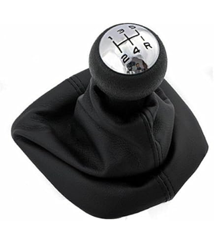 Pomello Cambio Con Adattatore Nero Cromato Per Citroen C2 C3 C4 E Peugeot 207 307 308