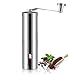 Produktbild Manuelle Kaffeemühle, innislink Hand Kaffeemühle aus Edelstahl mit Konisches Keramikmahlwerk Espresso-Mühle Präzise Mahlgrad-Settings Kaffee Mühle 40g - Silber