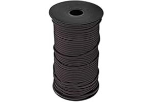 PSKOOK 100m Paracord Lanyard Parachute Cord-7 triple strands Outdoor Camping Tent Rope Weaving (Dark brown)