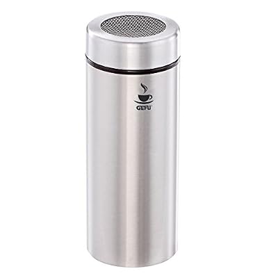 GEFU GE16120 Fina Saupoudreuse à Tamis Acier Inoxydable Inox 8,30 x 5,7 x 19,39 cm