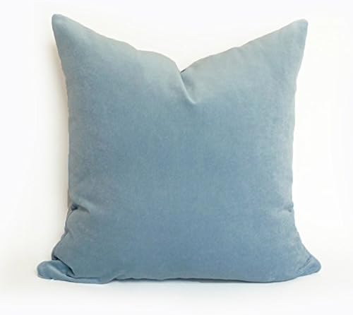 Blue Light Blue Sky Blue Velvet Cushion Cover Pillow Case Lumber Pillow Case