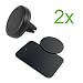 Produktbild Incutex 2X universal KFZ Halterung Magnet Lüftungsschlitz Handyhalterung Magnet 360 Grad Autohalterung für iPhone Samsung Smartphone, schwarz