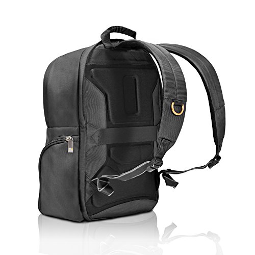 Everki ContemPRO Commuter – Laptop Rucksack für Notebooks bis 15,6 Zoll (39,6 cm) mit extra Fach für Laptop und iPad / Pro / Kindle / Tablet, Trolley-Lasche und weiteren hochwertigen Funktionen, Schwarz - 3