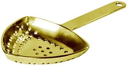 Uber bar tools Cocktail Shaker Juliep Strainer Plated, Gold by Uber Bar Tools