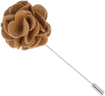 Snobbop Lapel Pin Lapel Buttons Wedding Buttons with Flower Red