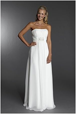 Libby Ivory Strapless Wedding Dress