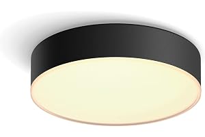 Hue Enrave liten taklampa inkl Dimmer Switch), svart | Vitt ljus, rund lampa, 1 200 lumen, 2 200–6 500 K, smart belys