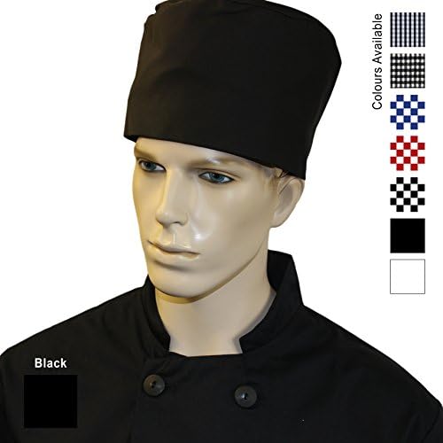 Catering/ Chefs Skull Caps (Larger Style 13cm depth). Excellent Quality. Made in **UK** (XLarge, Black)