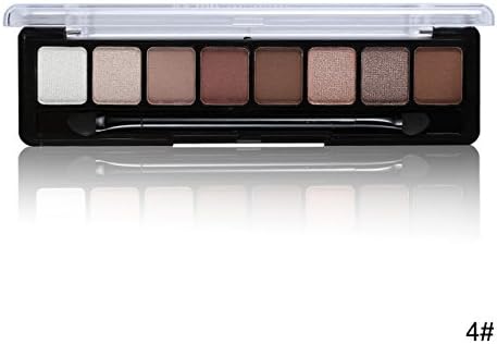 JGB 8 Colors Eyeshadow Makeup Palette Smoky Glitter Shimmer Matte Eye Shadow Set Long Lasting Cosmetic With Brush (4)