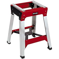 Einhell Piètement E-Stand universel pour scies à onglet et scies radiales (Hauteur de travail 81 cm, Rails coulissants en aluminium avec rainires)