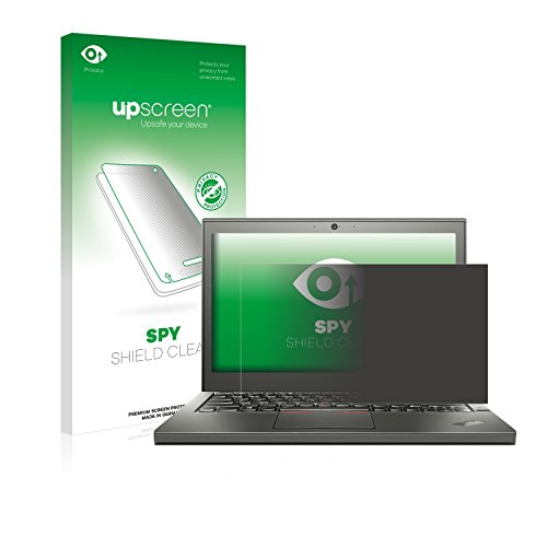 upscreen Spy Shield Clear Blickschutzfolie Lenovo ThinkPad X240 Non-Touch - Schutz der Privatsphäre, Kratzfest