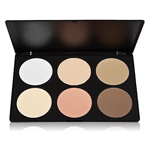 Tinsky Professional 6 Colors Makeup Cosmetic Contour Concealer Face Powder Palette in a Box