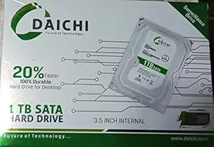 Daichi 1 TB SATA 3.5 Inch Desktop Internal Hard Drive with 2 Year Warranty