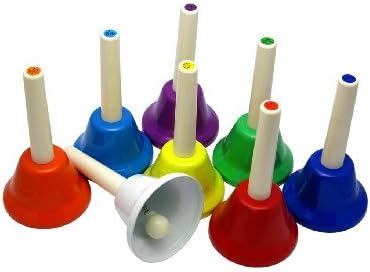 Metal Hand Bells - Set of 8 Notes by ab kids-526 by AB Kids Percussion