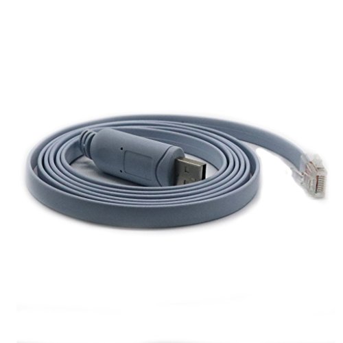 MagiDeal 1.8M USB – RJ45 Konsolenkabel Stecker auf Buchse für Cisco Router - 5