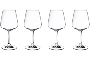 Villeroy & Boch - Ovid ensemble de verres à vin rouge, 4 pcs, 590 ml, cristallin, résistant au lave-vaisselle
