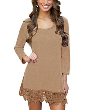 Summer Mae Damen A-line Lace Quaste Beiläufigkeit Herbst Kleid Retro-Look Dress