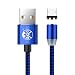 Produktbild Mikro-USB-Kabel-magnetische androide 3.3ft/6.6ft/10ft Nylon umsponnene schnelle Charge2.0 A-Mann zum Mikro-B USB-Kabel-Magnet mit LED-Anzeige für Samsung S5,S6,S7,Huawei P8 Lite P9,Fahrwerk G2,G3 Lot