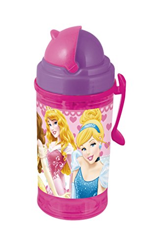 Disney Princess Tritan Sipper Bottle, 350ml, Pink/Violet