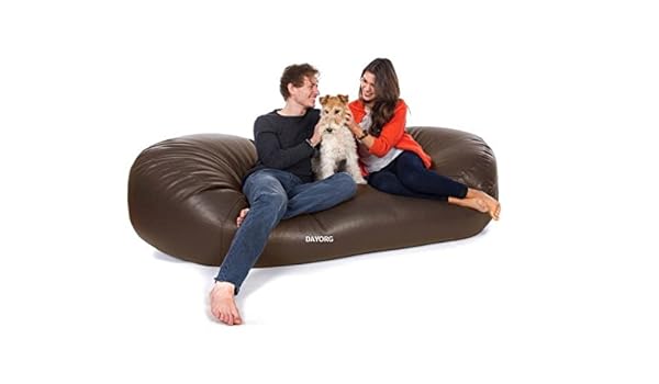 Dayorg 7 Feet Oval Shaped Sofa Lounger Cum Bed Couch Bean Bag