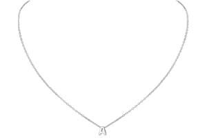 ChicSilver Initial A-Z Letter Choker Necklace for Women 925 Sterling Silver/Gold Plated Monogram Name Jewellery 16+2 Inch Extend Chain(with Gift Box)
