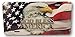 Produktbild Vincentney Metal Tin Sign God Bless America Eagle Flag Design Novelty Vanity License Plate Tag Sign Wall Art Metal Sign 12x8 Inches