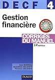 Image de Gestion financière DECF 4 : Corrigés du manuel