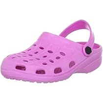 Playshoes Mixte Enfant Sabots en Eva Bottes de Pluie, Rose, 20/21 EU