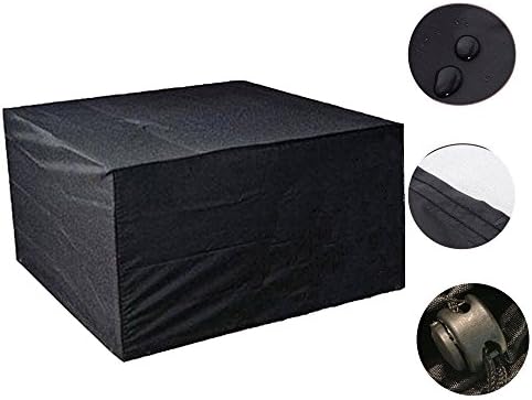 Camphelper Furniture Cover ,Waterproof Protector for Outdoor Garden Rattan,Seat Chair,Panio Dustproof Snowproof (123*123*74CM)