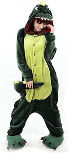 Unisex Adult Kigurumi Dinosaur Animal Cosplay Costume Novelty Pajamas Onesies Adult Anime Cartoon Party Christmas Halloween Costume