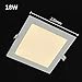 Produktbild LED Panelleuchte Einbau Leuchte Küchenleuchte Deckenleuchte Viereckigwarmweiss M02 18W 220mm*220mm 1440LM