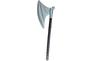 ACAN Tradineur - Hacha Vikinga - Fabricado en plástico - Apto para jóvenes y Adultos - Complemento para Carnaval, Halloween y Celebraciones - 77 cm de Altura