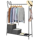 ropero colgador ROPERO MODERNO: este perchero burro tiene forma de A, es funcional a la vez que elegante y minimalista; además, el barniz color negro lo protege de la oxidación y realza su belleza