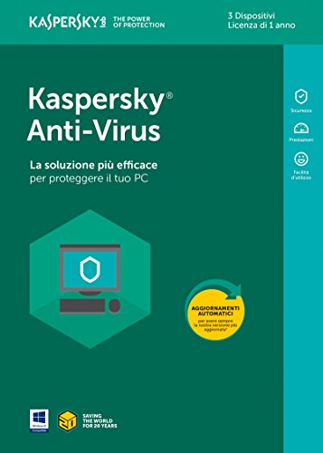 Price comparison product image Kaspersky Anti-Virus 2018 3 Utenti / 1 Anno