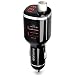 Produktbild kwmobile Auto Bluetooth FM Transmitter - mit 2 USB Charging Ports für Smartphones Mikrofon Freisprecheinrichtung LED Anzeige - KFZ Autoradio Adapter