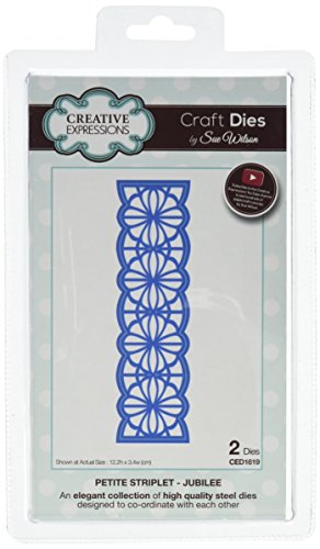 Sue WilsonPetite Striplet Collection Jubilee Die, Metal, 12.2 x 3.4 cm