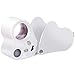 Produktbild Zacro 30x 60x Fach LED Leselupe Faltbar Juwelier Lupe Mini Schmuck Lupe Uhr Vergrößerungsglas Taschenlupe