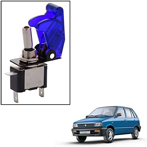 Vheelocityin Toggle Flip Pilot Style Switch Blue 12V for Maruti Suzuki Alto800