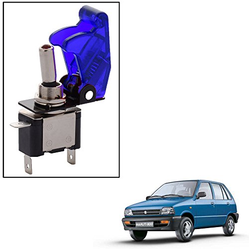 Vheelocityin Toggle Flip Pilot Style Switch Blue 12V for Maruti Suzuki Alto800