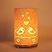 Craftter Round Love Bird Textured Yellow Table Lamp RS.999.00