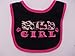 BNWT baby girls 4 piece born to shop set 2 body suits bib leggings FREE UK POST (3-6 months)