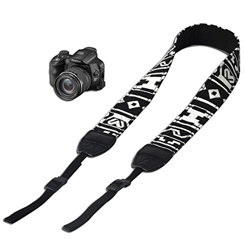 Sangles pour Appareils Photo Camera cou Bandouli  re pour Nikon Canon Panasonic Sony DSLR  Couleurs au Hasard 