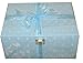 Personalised Blue Large Wooden Keepsake or Memory Storage Boxes - Christening, Naming Ceremony, Baby Shower, Birthday or Baptism Gifts for Boys