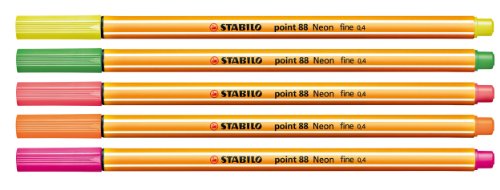 Stabilo Fineliner und Filzstifte point 88 + Pen 68 10er Pack NeonFarben) - 3