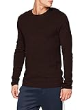 naketano pullover herren braun Selected Herren Pullover aus Baumwollmischung mit Rundhals-Ausschnitt