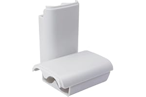 Gamer Gear 2 Pack Battery Case Battery Cover for Xbox 360 Controller - Replacement Xbox Controller Back Cover - white Xbox 360 Controller Battery Door - Lightweight & compact