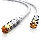 full hd indoor antenna tva 400 Modellbezeichnung: Primewire 10,0m Premium TV-Antennenkabel / TV (Koax)-Stecker zu TV (Koax)-Buchse (gerade) | Übertragung von analogen und digitalen Signalen wie DVB-T und DVB-T2, Radio (UKW/ DAB / DAB+) sowie Kabelfernsehen analog/digital SD/digital HD | stellt eine zuverlässige Verbindung zwischen Anschlussdose und Empfangsgerät wie Fernseher/ Receiver (Sky-Empfänger) und Radio her