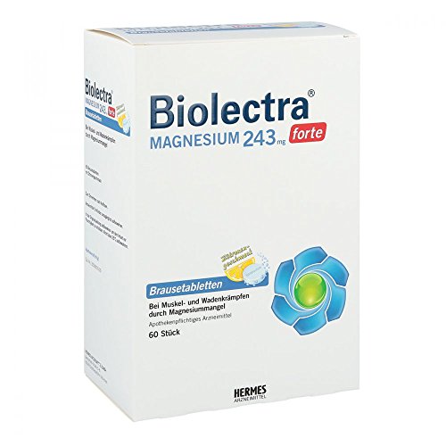 Biolectra Magnesium 243 Forte Lemon Effervescent Tablets Pack of 60