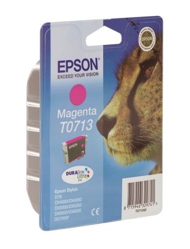 Epson Original T0713 Tinte Gepard, wisch- und wasserfeste (Singlepack) magenta - 3
